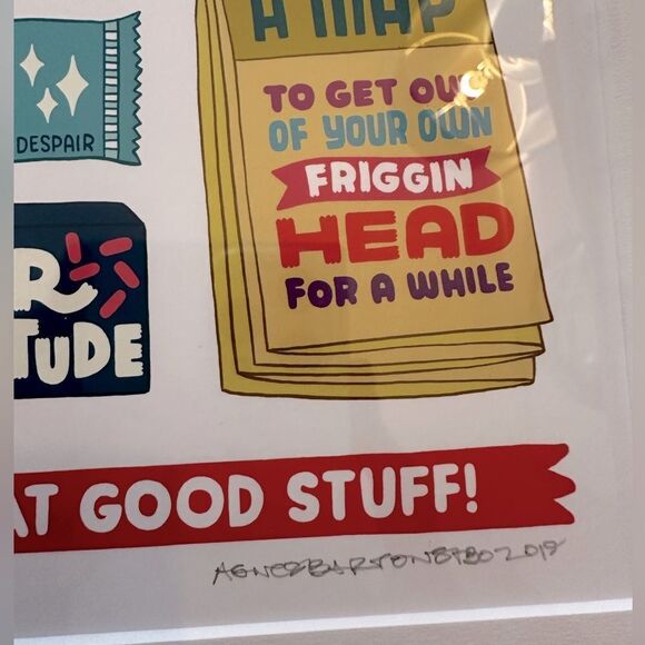 BETTY TURBO AKA Agnes Barton Signed and Framed Art. Pristine - Picture 3 of 5